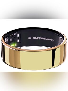 Ultrahuman Bionic Gold Smart Ring Size 8– Health & Activity Tracker (NEVER WORN)